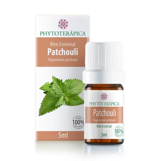 Phytoterápica Óleo Essencial Patchouli 5ml – Equilíbrio Emocional, Pele Saudável