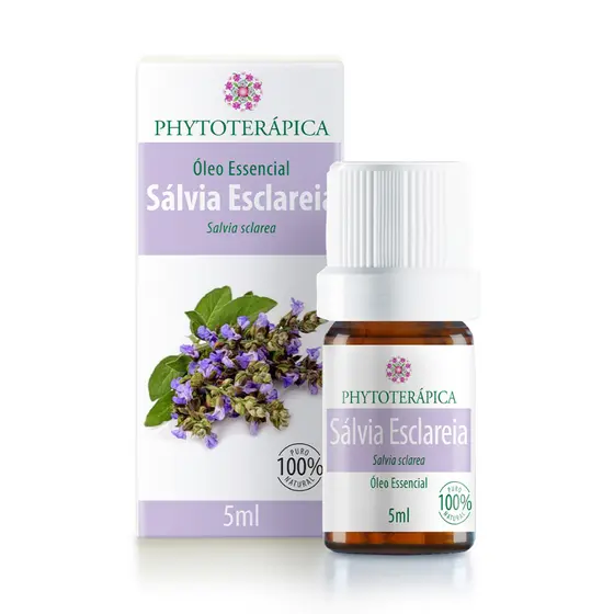Phytoterápica Óleo Essencial Sálvia Esclareia 5ml – Natural – Aromaterapia, Equilíbrio e Bem-Estar