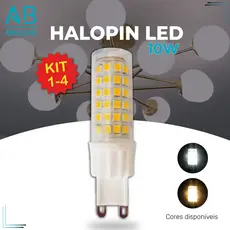 Lâmpada Led 10W G9 Halopin 110V / 220V | Branco Quente | Branco Frio Luz Bipino | Arandelas e Decoração