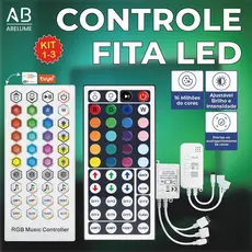 Controle Fita Led Smart Musica RGB via Aplicativo Tuya