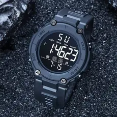 Nova Moda Popular Relógio Eletrônico Esportivo Big Dial Desportivo Multifuncional Masculino