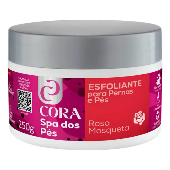 Spa Dos Pés Lixapéx Esfoliante Com Rosa Mosqueta 250g Cora