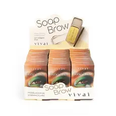 Vivai Soap Brow Modelador de Sobrancelhas com Colágeno - Fixação e Tratamento, Volumoso e Natural