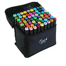 Maleta De Canetinhas Coloridas 60 Cores Para Desenho Marcador Profissional e Escolar