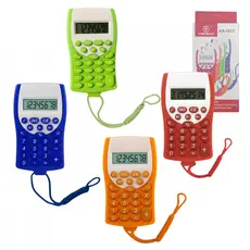 Mini Calculadora 8 digitos Colorida de Bolso Portátil com Cordão Kapbom KA-1872
