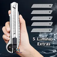 Estilete De Metal Profissional alta qualidade com 5 Lâmina de aço liga Afiado e durável