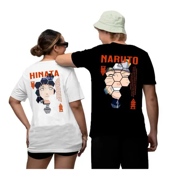Kit Camiseta Casal Uzumaki & Hinata – Anime Naruto Shippuden Otaku