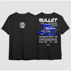Camiseta GTR R34 Skyline Paul Walker Velozes e Furiosos Brian JDM Carro Drift Unissex