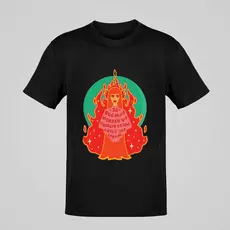 Camiseta Rita Lee Só Quem Morreu na Fogueira – Estampa Conceitual Unissex