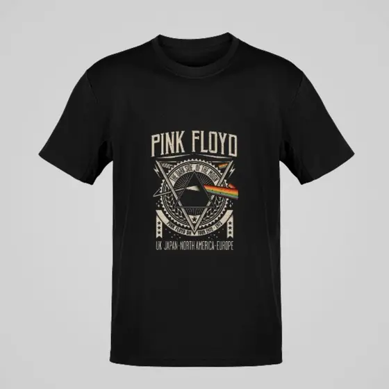 camiseta rock Pink Floyd personalizada