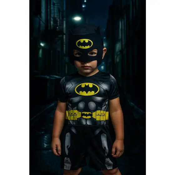 FANTASIA INFANTIL BATMAN MENINOS ANIVERÁRIOS FESTAS CARNAVAL