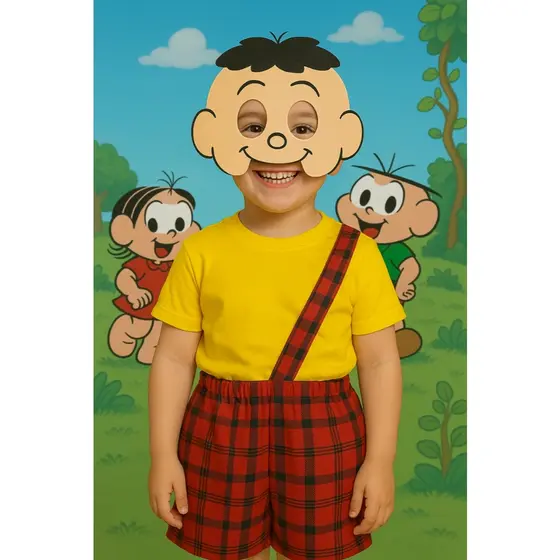 FANTASIA INFANTIL CASCAO MENINO - TURMA DA MONICA - FESTAS CARNAVAL
