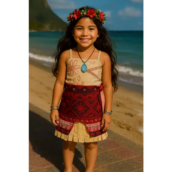 FANTASIA INFANTIL MOANA 2 MENINAS ANIVERÁRIOS FESTAS CARNAVAL