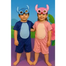 FANTASIA INFANTIL STITCH MENINOS ANGEL MENINAS FESTAS ANIVERSARIO CARNAVAL