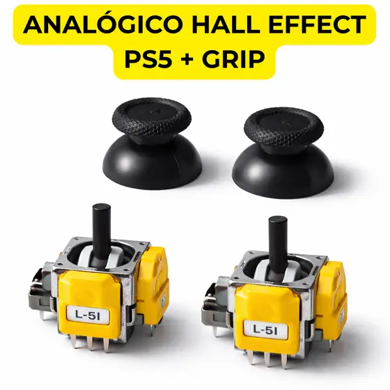 Analógico Hall Effect Magnético Botões para Controle Ps5 Anti Drift 1 2 4 unidades