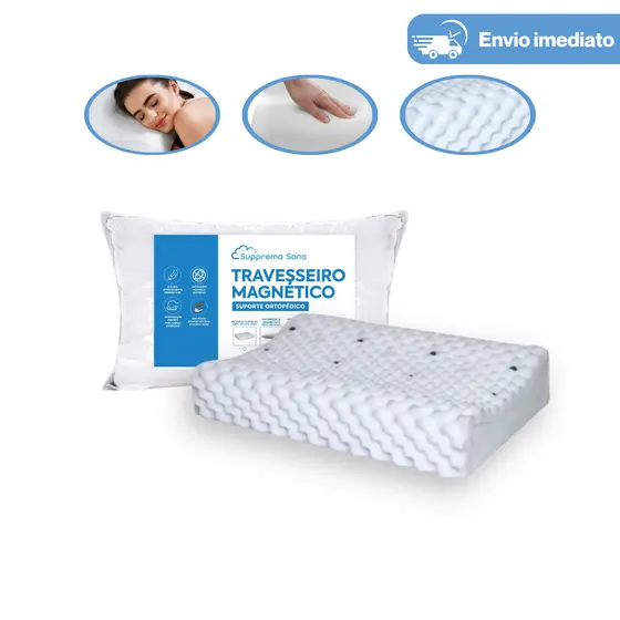 Kit Travesseiro Cervical Essentials Ortopédico Terapeutico Antialérgico Luxo