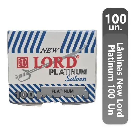 Lamina De Barbear Lord Platinum Meia C/100
