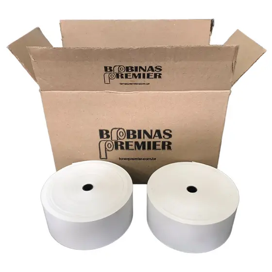 6 Rolos Bobina Térmica 57x300 para Relógio Ponto REP Comprovante