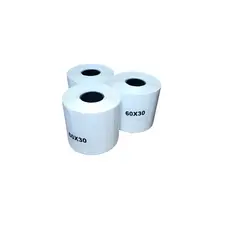 12 Rolos Etiqueta Térmica 60x30mm Adesivo 21m para Balança Toledo Prix e Impressora Zebra Argox