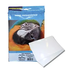 Papel Fotográfico Glossy Brilhante 180g A4 Masterprint - 50 Folhas