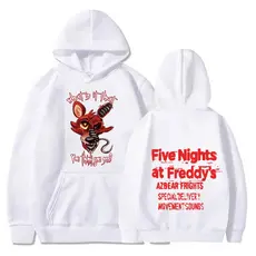 Blusa Moletom Canguru Com Capuz Five Night At Freddy Terror Horror Casaco Jogo Unissex
