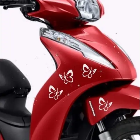 Adesivos Borboleta Moto Biz Mulher Menina Carro Decoração Kit com 3 Adesivos
