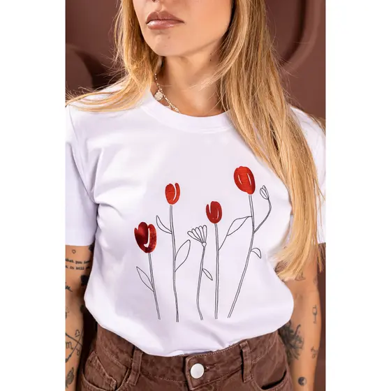 Camiseta tshirt  com Malha Menegotti 100% algodão do tam m ao g3