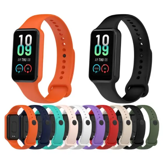 Pulseira de Silicone para Amazfit Band 7 – WatchStrap Esportivo Substituto