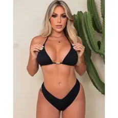 Biquini Femenino Empina Bumbum Com Bojo Praia Verão Cortininha