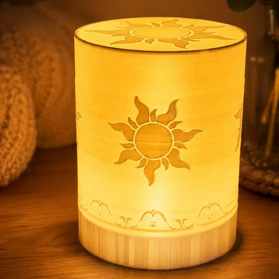 Luminária Rapunzel Enrolados com Vela LED – Lanterna Decorativa para Quarto Mesa Cabeceira