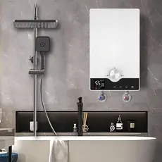 Aquecedor de Água Elétrico Instantâneo 8800W | 220V Termostático Sem Tanque para Banheiro