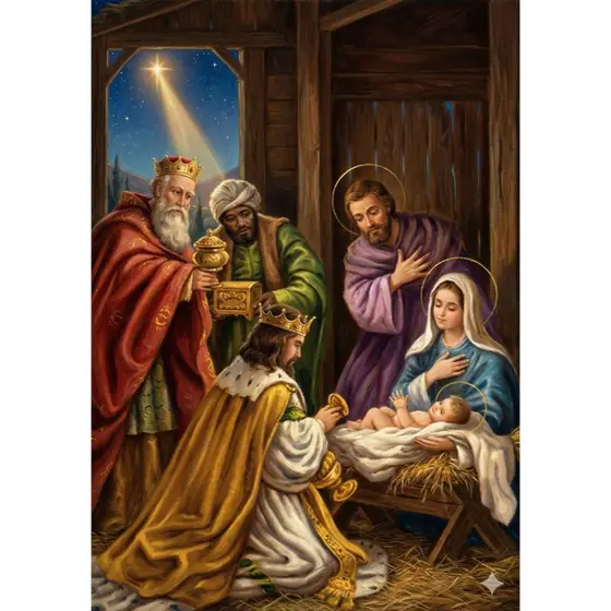 QUADRO DECORATIVO 3 REIS MAGOS PLACA MDF ENVIO IMEDIATO