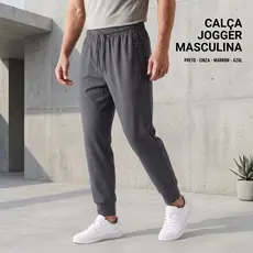Cal莽a Jogger Cargo Premium Elastano Bolso Z铆per Casual Academia Streetwear