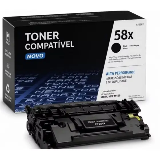 Toner Hp Compatível Cf258x M404dw M428fdw Com Chip 10k Preto Promoção!!!!!!!