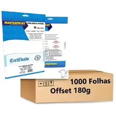 1000 Folhas Papel Offset Diplomata Opaline A4 180g Branco Masterprint Super Promoção!!!!!!!