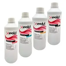 Kit 4 Tintas Evolut EV365 ET365 Universal 1L 4 Cores CMYK Para L120 L220 L375 L805 Alta Qualidade.