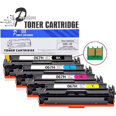 4x Toner Compatível com Canon 067H 067 Para Série 630 Série 650 Lbp630c Mf650c LBP633Cdw MF656Cdw