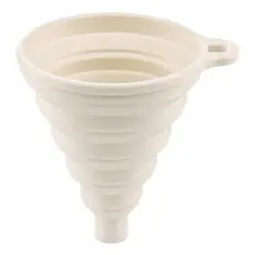 Funil De Silicone Dobrável Silimann Harmony Creme Bege 1 Unidade Feito Na Coreia De Cozinha