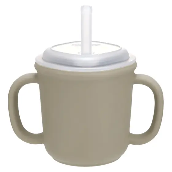 Copo De Palha De Silicone Automático Edison 200ml Treinamento Com Alça Dupla Para Bebês E Crianças Pequenas Beber Resist