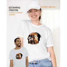 Camiseta Camisa Cristã Moda Evangélica Estampas Gospel Jesus Cristo 100% Algodão Unissex