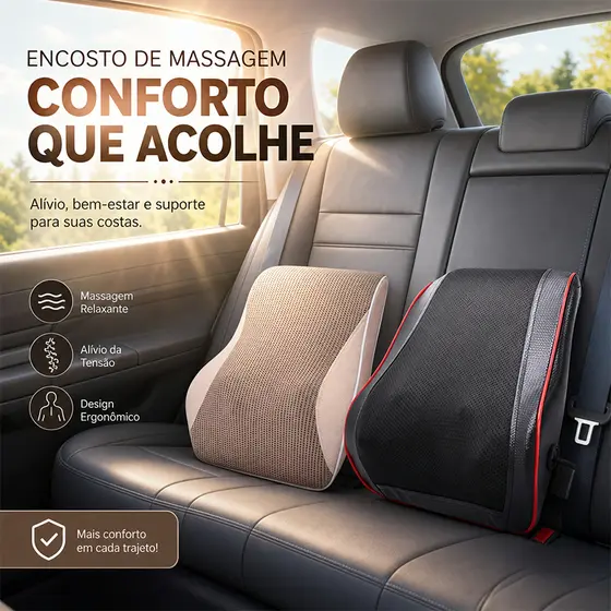 Encosto Assento Massageador De Lombar Com Aquecimento Massageador Almofada Encosto Relaxamento Terapia Shiatsu