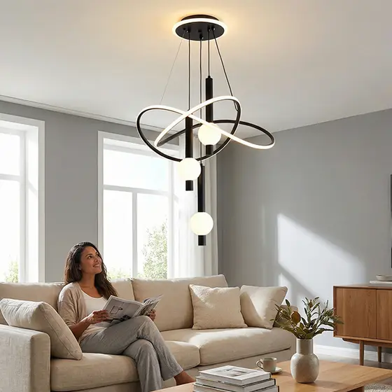 3 Cores Lustre para Sala de Jantar e Quarto Moderno Clave Para Sala Mesa Luxo 110V-220V