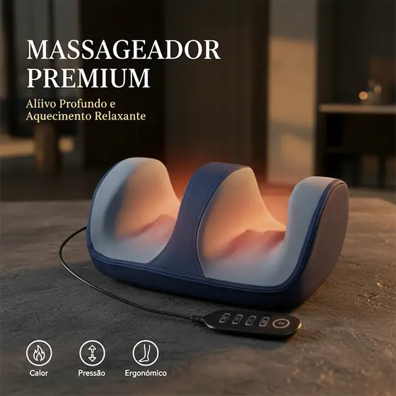 Massageador Elétrico De Pé Massagem Relaxante Terapêutica Anti Stress Massageador de Pés Com Aquecimento 110/220V