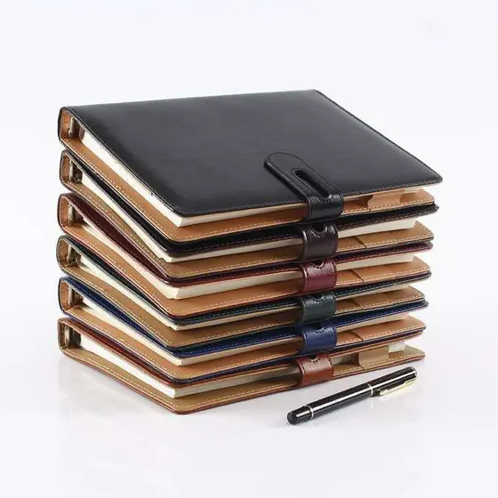 Caderno Fichário De Negócios Premium Em Couro A5 bmodelo-2237