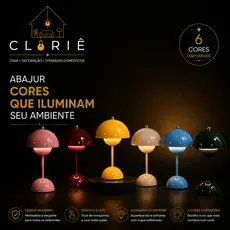 Luminária de Mesa LED Abajur Decorativo Estilo Retrô Moderno