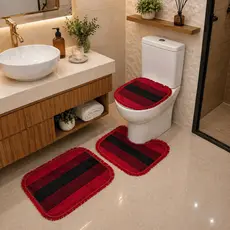 Tapete para Banheiro Kit com 3 peças