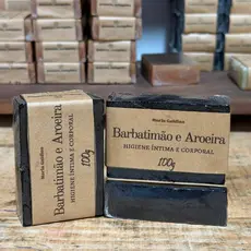 Sabonete de Barbatimão e Aroeira  Intimo,Antimicrobiano,Antibacteriano,Artesanal Pimenta Rosa