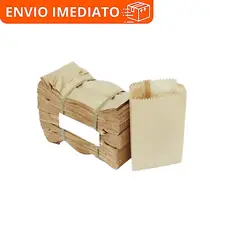 Saco de Papel Kraft 1kg - Pacote com 500 Unidades, Ideal para Embalagens Sustentáveis