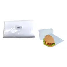 Saco Lanche Transparente 22x12 0,07 Pacote 1kg Para Hambúrguer Pão Salgados