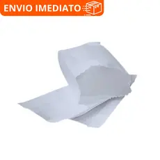 Saco de Papel Branco 1kg - Pacote com 100 Unidades para Embalagem de Alimentos